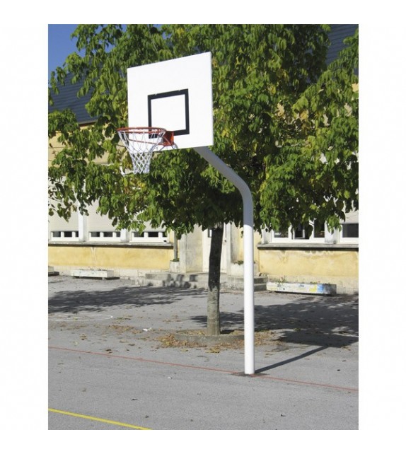 Paire poteaux basket scel direct 2.60m dép 1.2m
