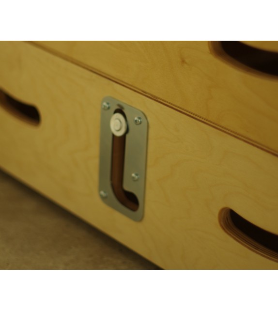 Trapezium springkast in premium multiplex hout - 6-delig Trapezium springkast in premium multiplex hout - 6-delig