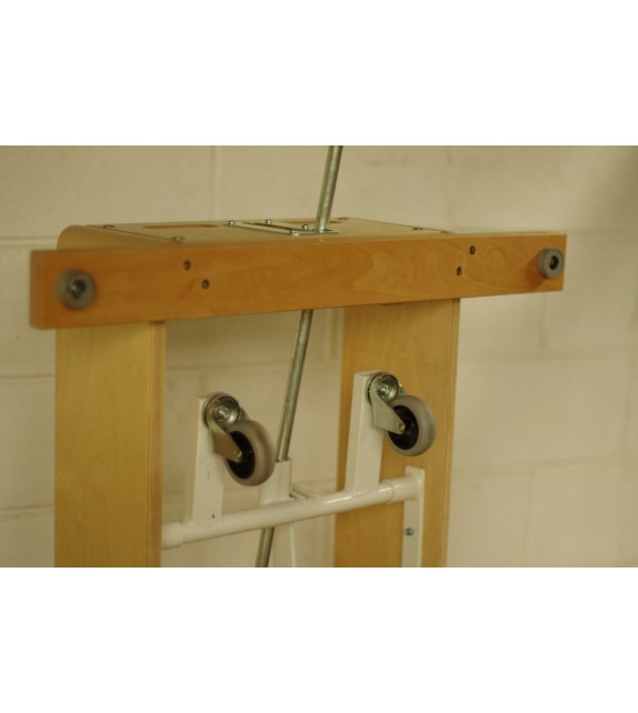 Trapezium springkast in massief naaldhout - 6-delig