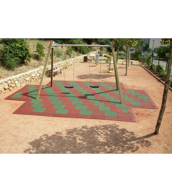 Rubber Speelplaatstegels HX 50 x 50 cm