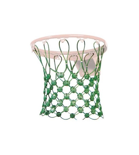 netten voor basketbal in witte nylon, 4 mm