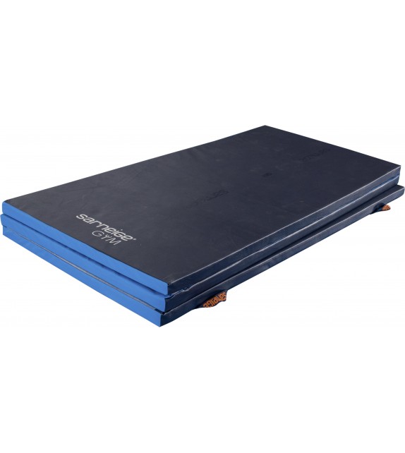 Lange vloerturnmat - breedte 2 m - 5 cm dik, blauw