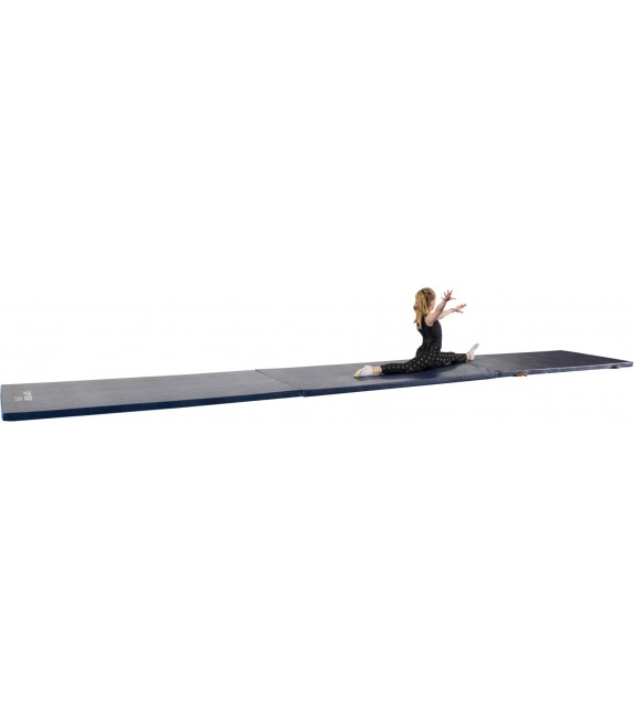 Lange vloerturnmat - breedte 2 m - 5 cm dik, blauw