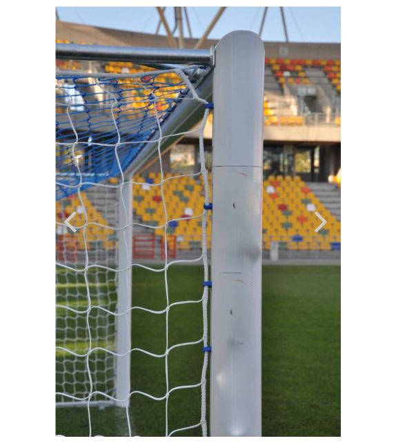  Voetbaldoelen (paar) verplaatsbaar 5 x 2 m  aluminium School-versie