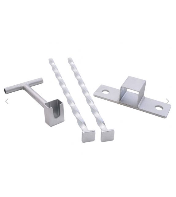  Voetbaldoelen (paar) verplaatsbaar 5 x 2 m  aluminium School-versie