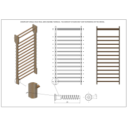 Klimrek – Zweedse enkelrek 2,27 m x 0,90 m - 15 sporten
