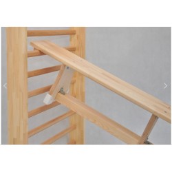 Zweedse bank in massief naaldhout (h 35cm b 27,5cm)