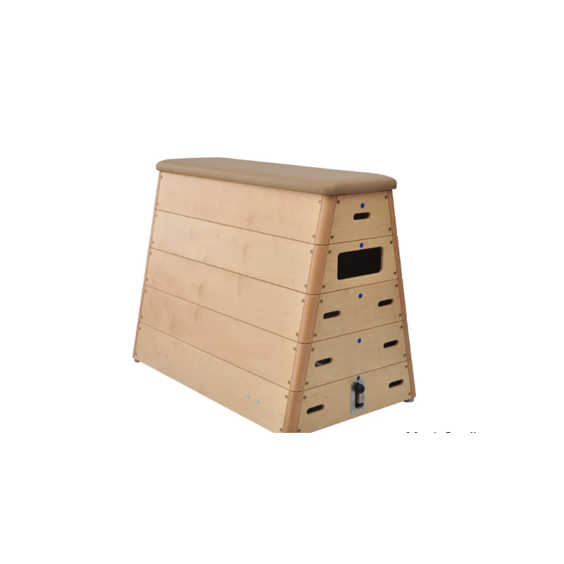 Trapezium springkast in massief naaldhout - 5-delig