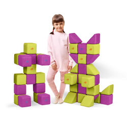 JollyHeap - Set Medium - 50 magnetische bouwblokken