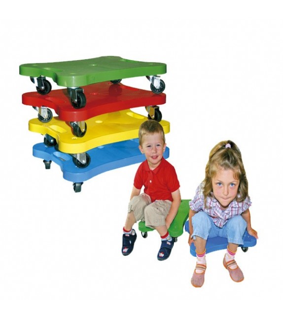 Rolplank met 4 zwenkwielen 30 cm x 40 cm