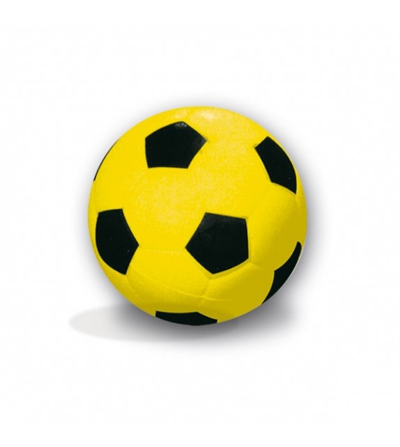 Bal in schuimstof diameter: 20 cm Voetbaldesign