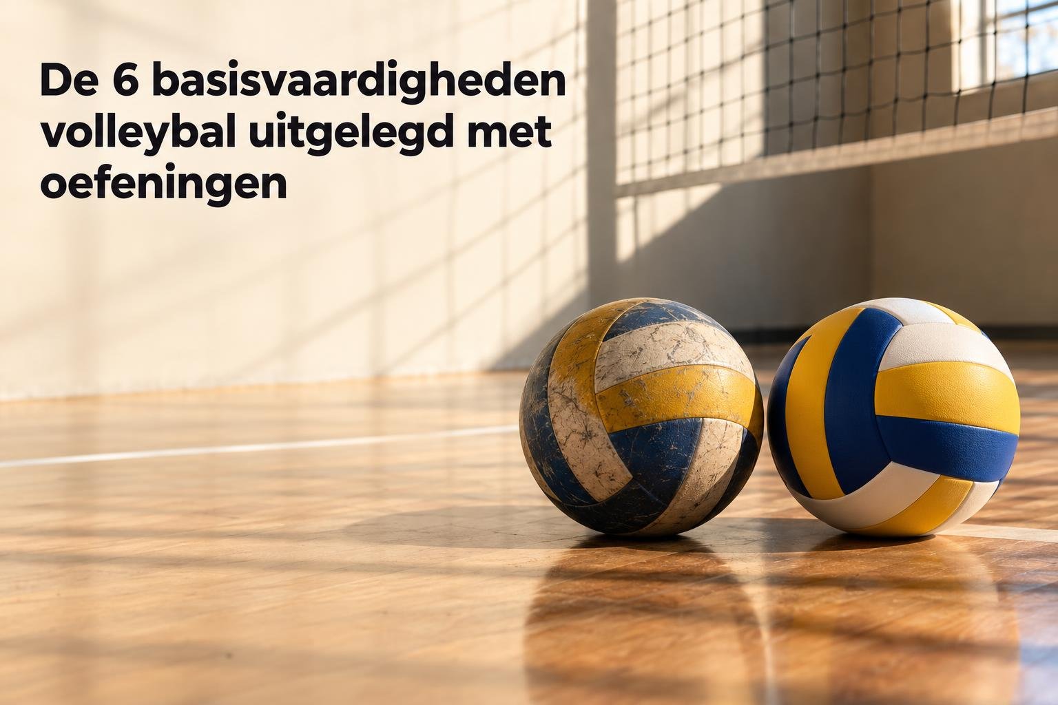 De 6 basisvaardigheden volleybal uitgelegd met oefeningen
