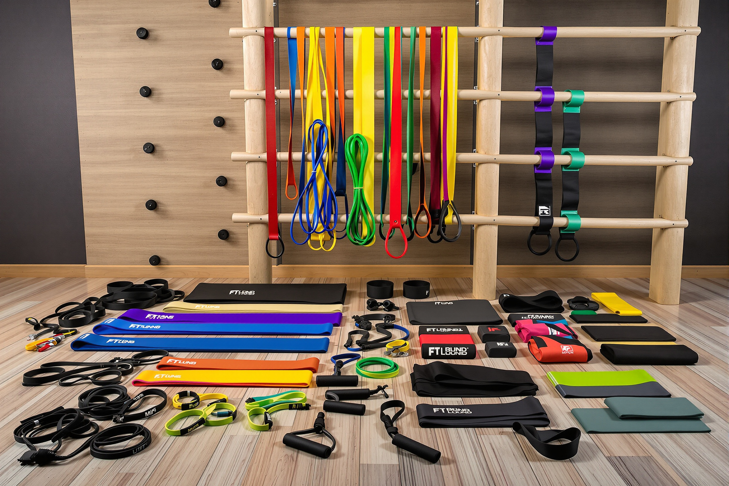 Complete weerstandsbanden set met verschillende weerstandsniveaus